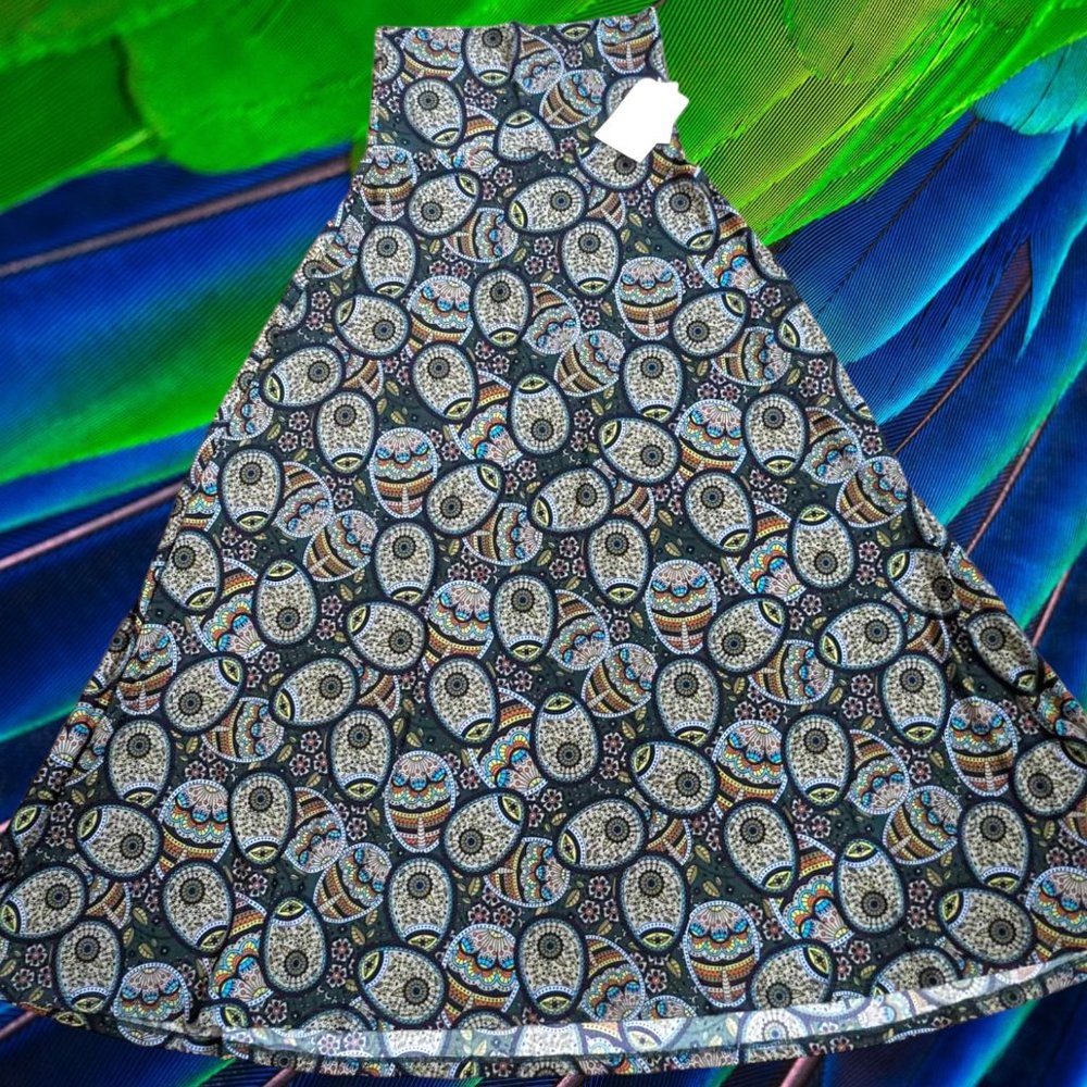 LLR Maxi Skirt Multicolored Paisley Print XXS